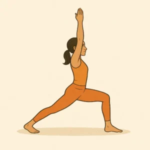 generate image वीरभद्रासन (Warrior Pose)