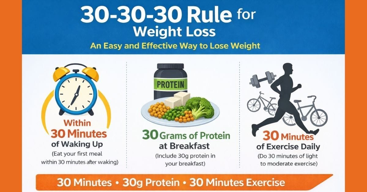 वज़न घटाने का 30-30-30 नियम क्या है?